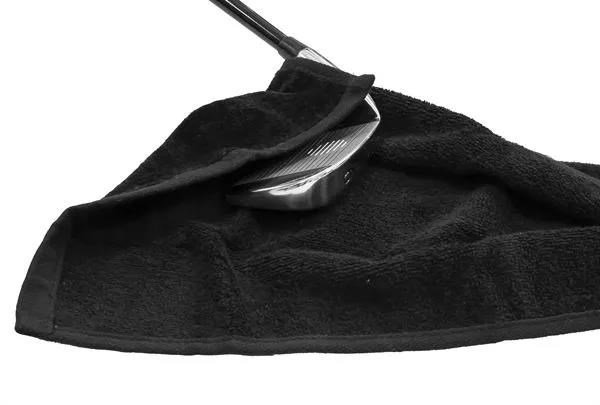 Longridge Three Fold golfhanddoek, zwart
