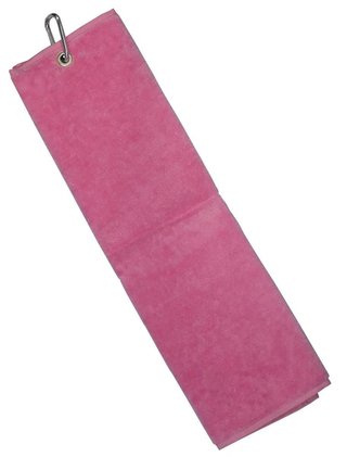 Longridge Blank Luxury Three Fold golfhanddoek, roze