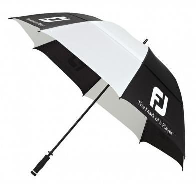 FootJoy Dual Canopy golfparaplu, zwart/wit