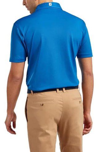 FootJoy Stretch Pique Solid heren polo, cobalt blue