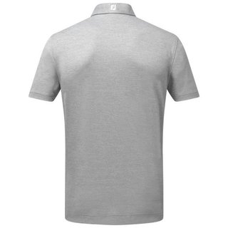 FootJoy Stretch Pique Solid heren polo, heather grey