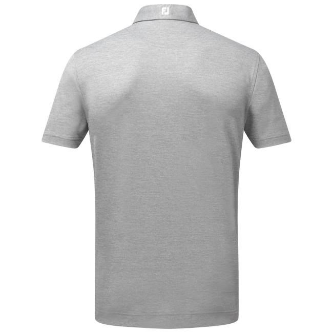 FootJoy Stretch Pique Solid heren polo, heather grey