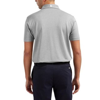 FootJoy Stretch Pique Solid heren polo, heather grey