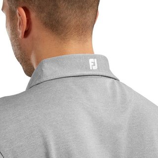 FootJoy Stretch Pique Solid heren polo, heather grey