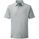 FootJoy Stretch Pique Solid heren polo, heather grey