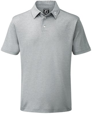 FootJoy Stretch Pique Solid heren polo, heather grey