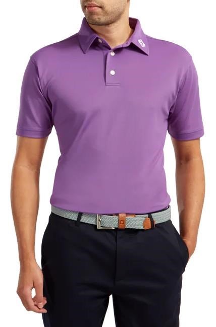 FootJoy Stretch Pique Solid heren polo, paars