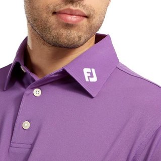 FootJoy Stretch Pique Solid heren polo, paars