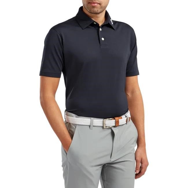 FootJoy Stretch Pique Solid heren polo, navy