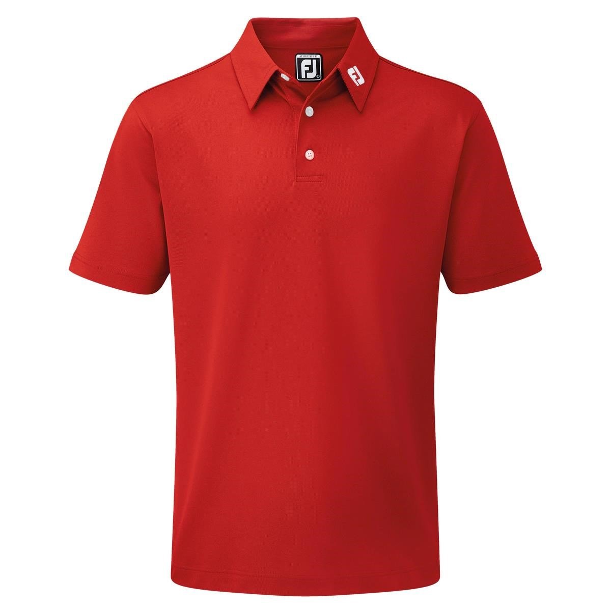 FootJoy Stretch Pique Solid heren polo, rood