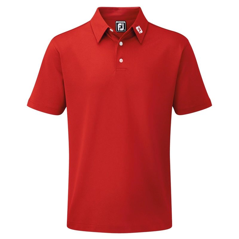 FootJoy Stretch Pique Solid heren polo, rood
