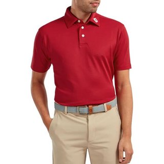 FootJoy Stretch Pique Solid heren polo, rood