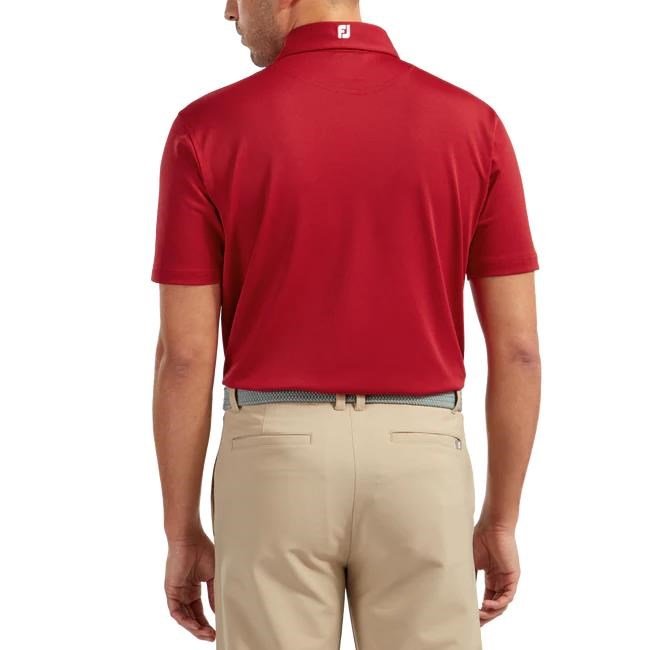 FootJoy Stretch Pique Solid heren polo, rood