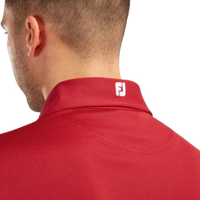 FootJoy Stretch Pique Solid heren polo, rood