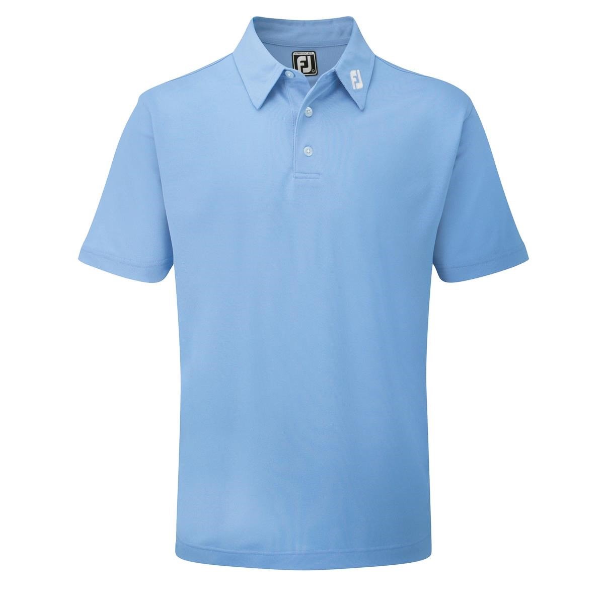FootJoy Stretch Pique Solid heren polo, lichtblauw