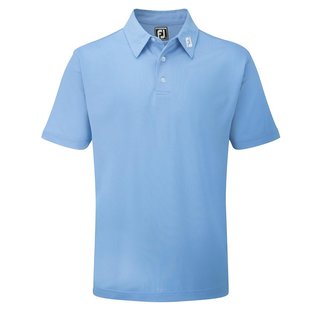 FootJoy Stretch Pique Solid heren polo, lichtblauw