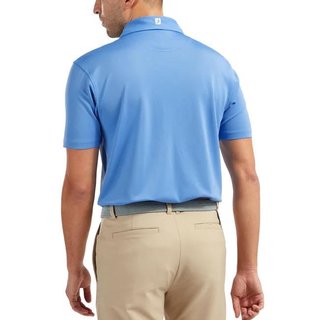 FootJoy Stretch Pique Solid heren polo, lichtblauw