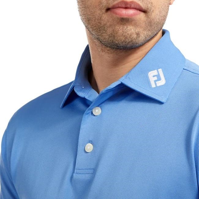 FootJoy Stretch Pique Solid heren polo, lichtblauw
