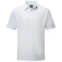 FootJoy Stretch Pique Solid junior polo, wit