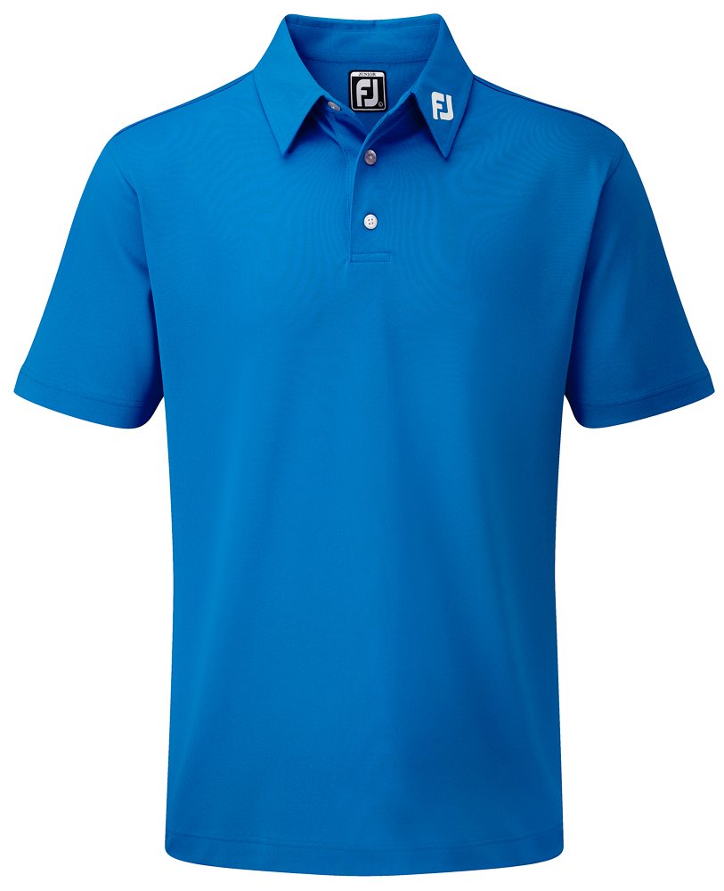 FootJoy Stretch Pique Solid junior polo, cobalt