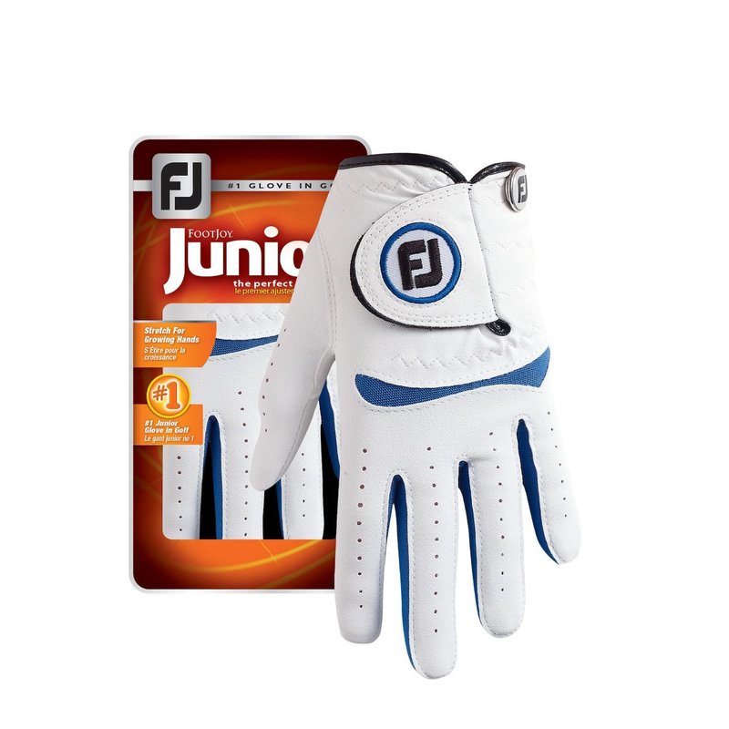 FootJoy FJ Junior 25 golfhandschoen, wit/kobalt