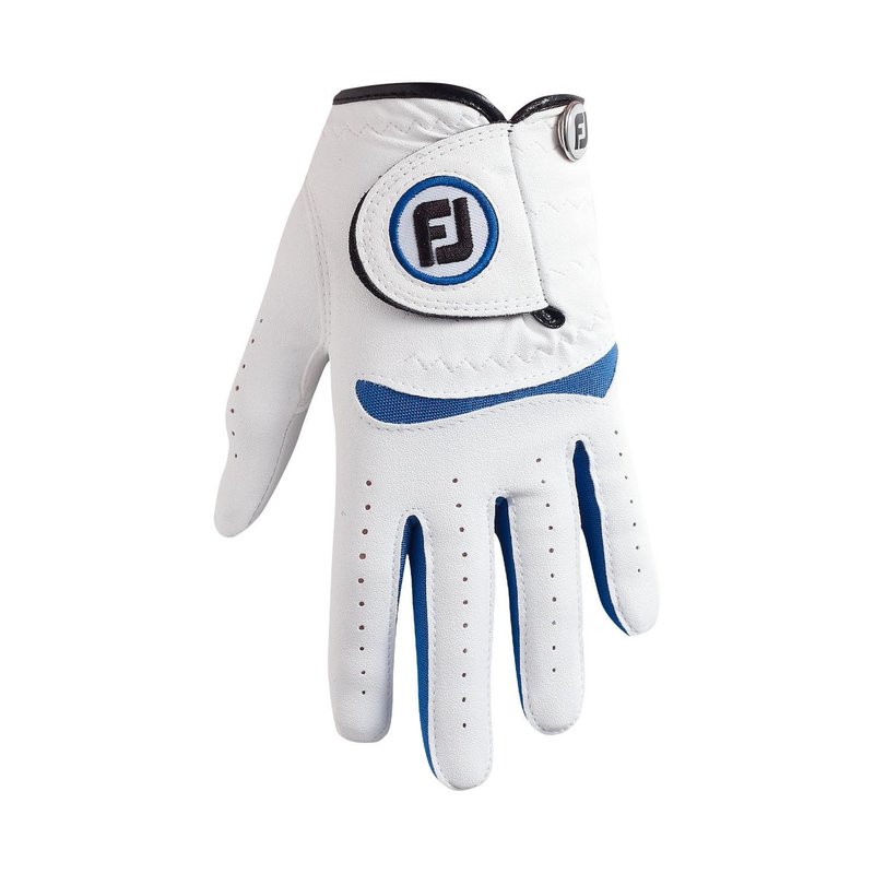 FootJoy FJ Junior 25 golfhandschoen, wit/kobalt