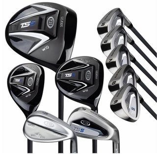 U.S. Kids Golf TS5-63 (160cm) V5 10-Club junior golfset, grafiet + stand bag, zwart/wit