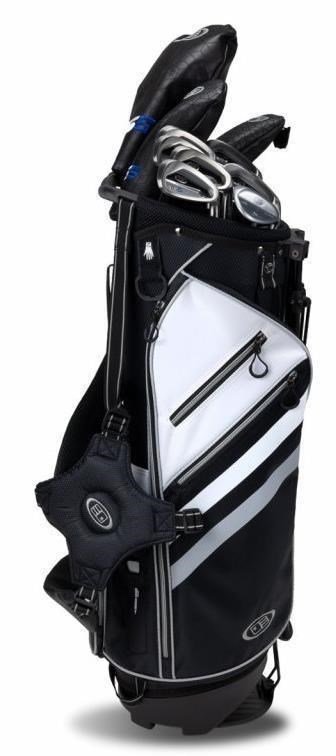 U.S. Kids Golf TS5-63 (160cm) V5 10-Club junior golfset, grafiet + stand bag, zwart/wit