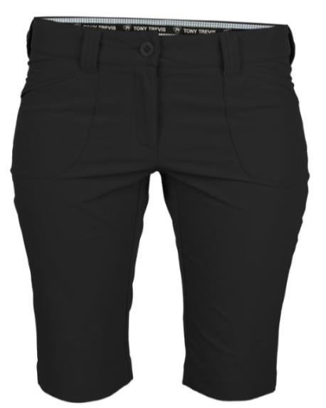 Tony Trevis Slim Fit damesshort, donkergrijs