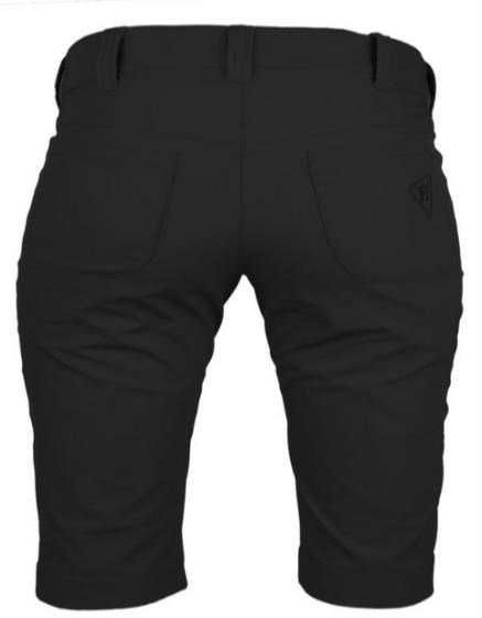 Tony Trevis Slim Fit damesshort, donkergrijs