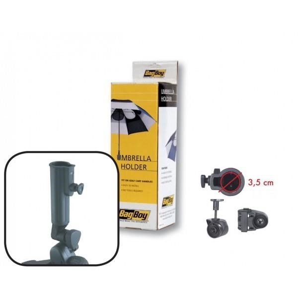 Bag Boy parapluhouder, standaard (met basisstation en adapter), zwart