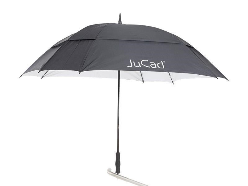 JuCad golfparaplu windbestendig 68" met pin, zwart