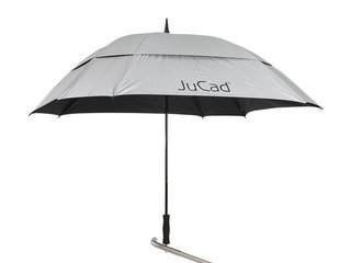 JuCad golfparaplu windproof 68" met pin, zilver (met UV-bescherming)