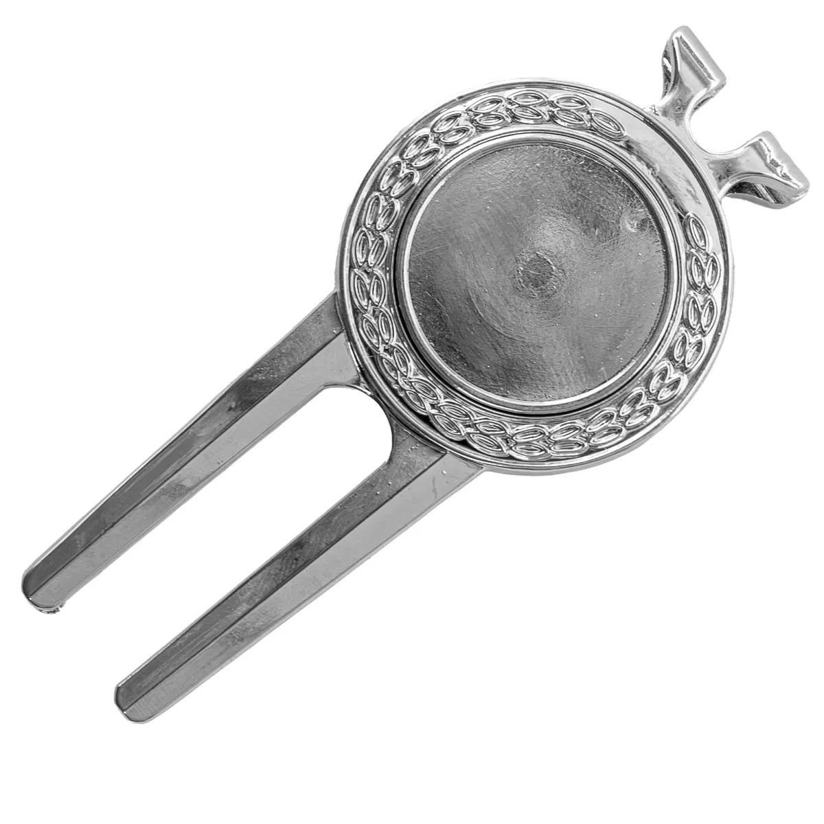 Longridge Laurel Pitchfork And Clip pitchfork, zilver