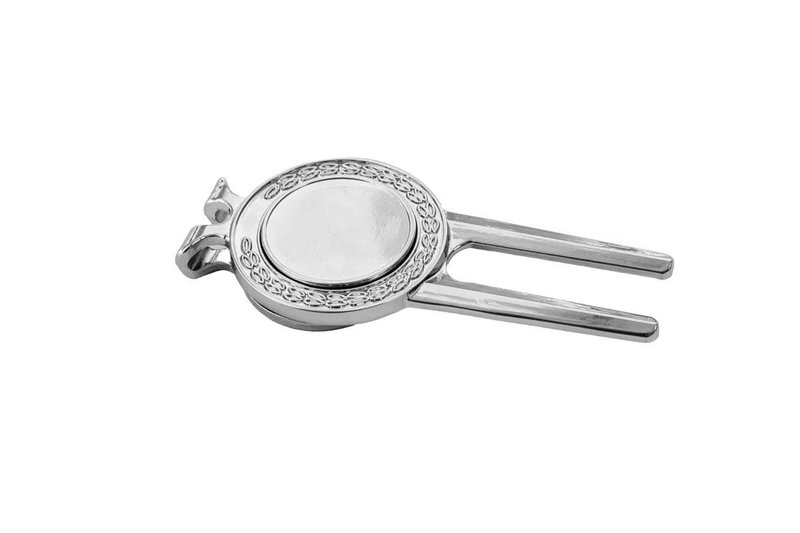Longridge Laurel Pitchfork And Clip pitchfork, zilver
