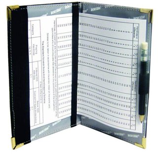 Longridge Deluxe Scorecard Holder, zwart