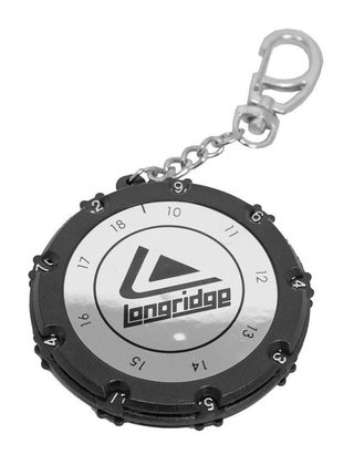 Longridge Round Scorer telsysteem 18 holes, zwart