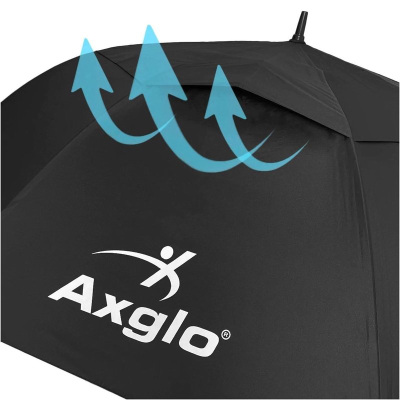 Axglo Axglo Auto Open paraplu 68", zwart/zwart
