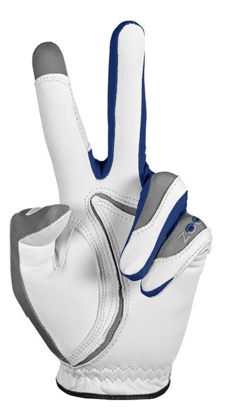 Zoom Zoom Tour heren golfhandschoen, wit/grijs