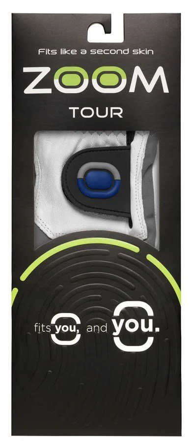 Zoom Zoom Tour heren golfhandschoen, wit/grijs