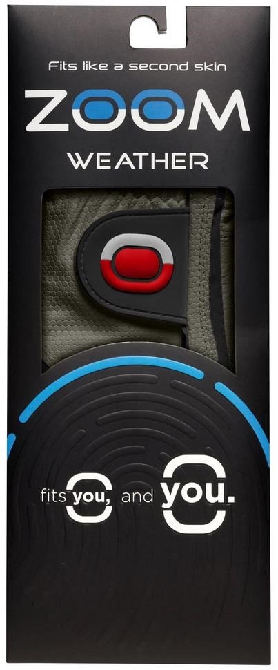 Zoom Zoom Weather heren golfhandschoen, grijs