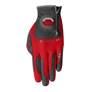 Zoom Zoom Weather heren golfhandschoen, houtskool/rood