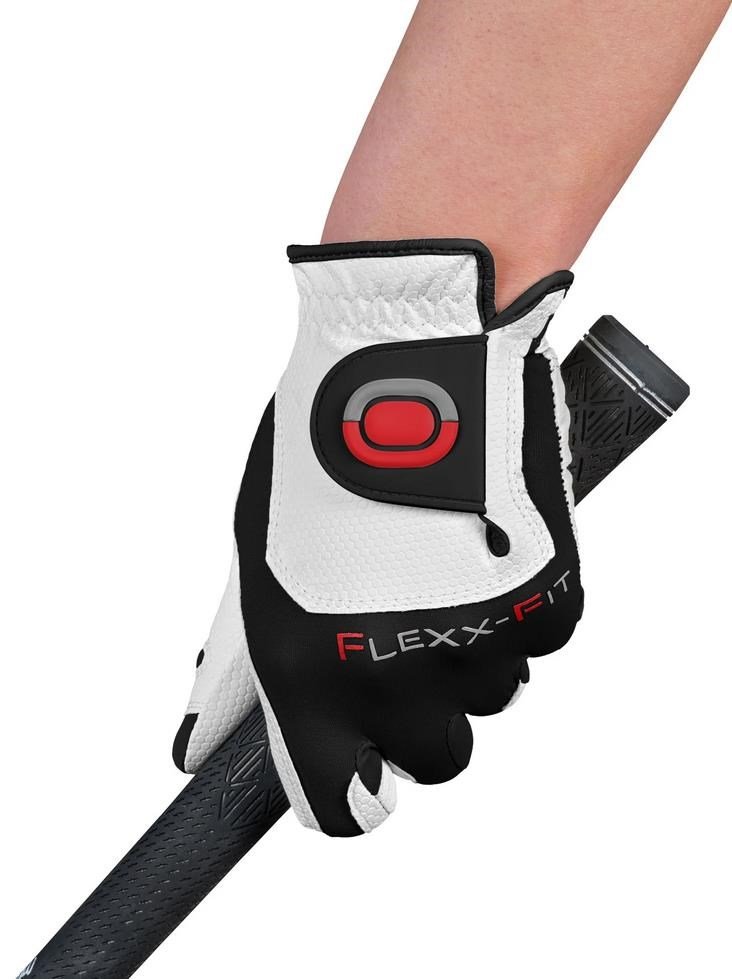 Zoom Zoom Weather dames golfhandschoen, wit/zwart/rood