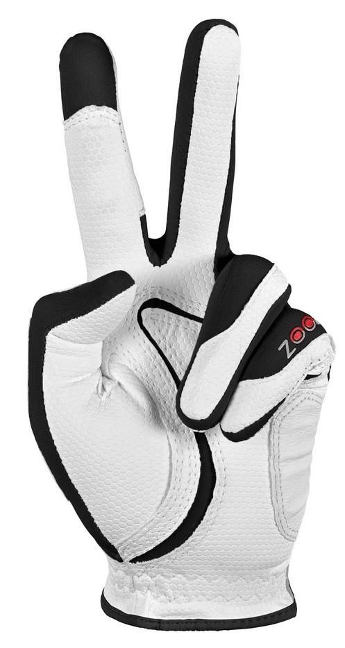 Zoom Zoom Weather dames golfhandschoen, wit/zwart/rood