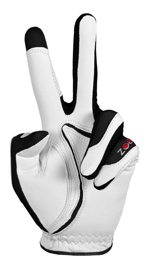 Zoom Zoom Tour heren golfhandschoen, wit/zwart/rood