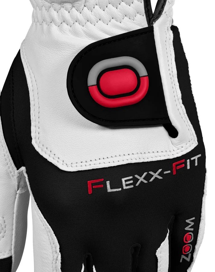 Zoom Zoom Tour heren golfhandschoen, wit/zwart/rood