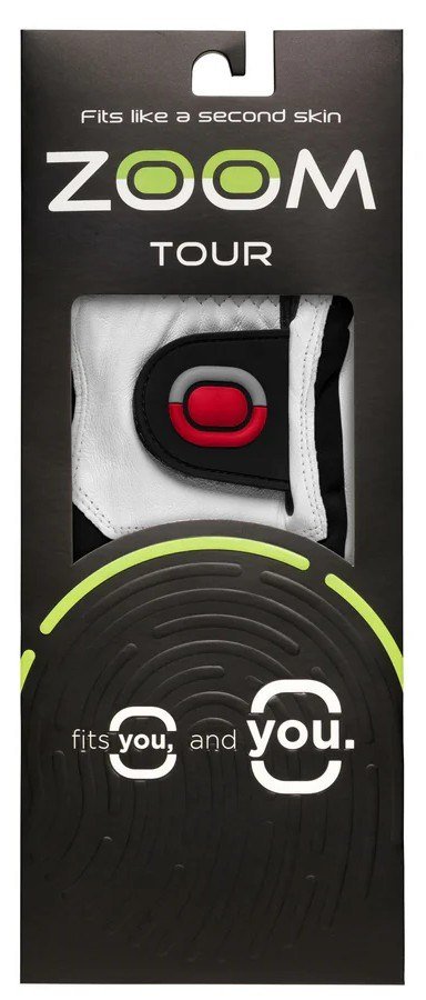 Zoom Zoom Tour heren golfhandschoen, wit/zwart/rood