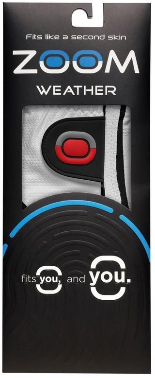 Zoom Zoom Weather heren golfhandschoen, wit/zwart/rood
