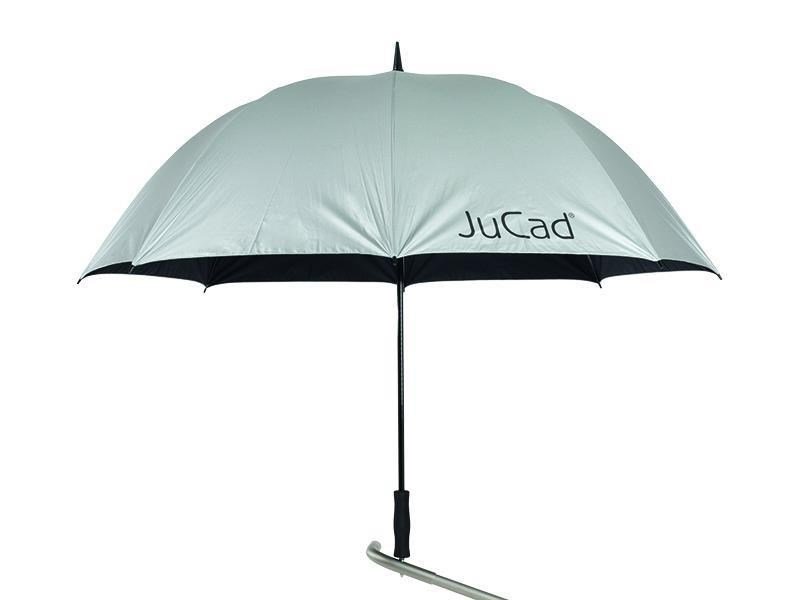 JuCad golfparaplu 68" met pin, zilver (met UV-bescherming)