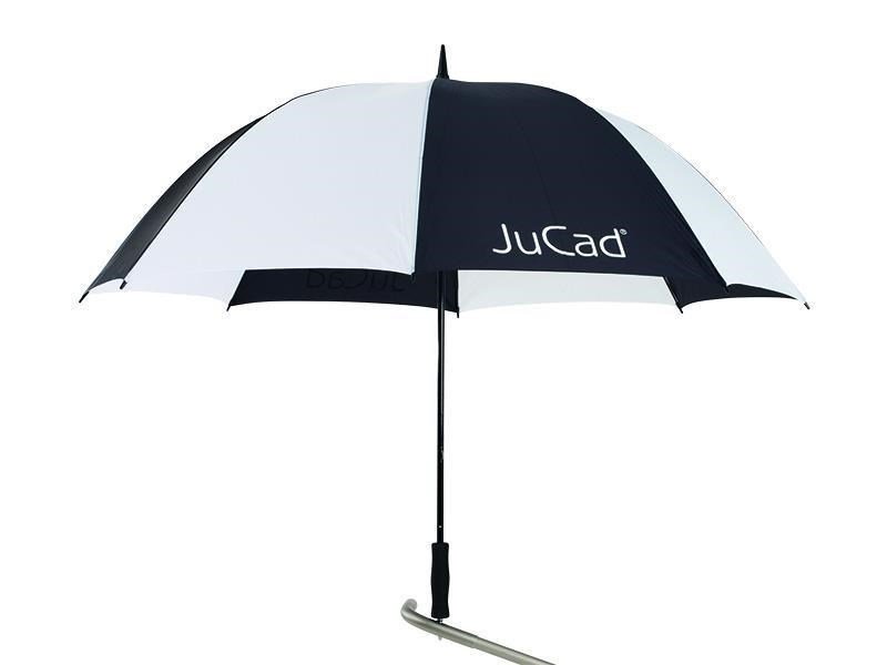 JuCad golfparaplu 68" met pin, zwart/wit